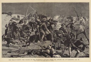 The War in Egypt, the Charge of the Household Cavalry under Colonel Ewart, at Kassassin, 28 August by John Charlton