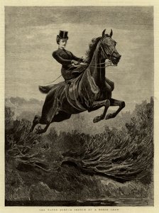 The Water Jump, A Sketch at a Horse Show