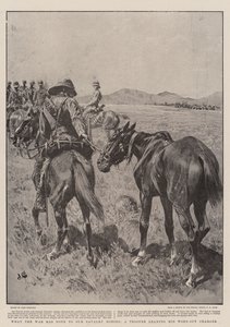 What the War has done to our Cavalry Horses, a Trooper leading his Worn-Out Charger by John Charlton