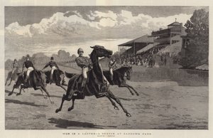 Won in a Canter, a Sketch at Sandown Park