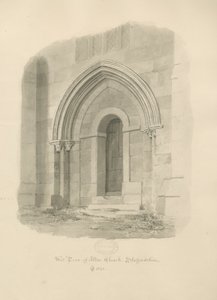 Alton Church - West Door by John Chessell Buckler