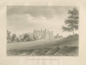 Armitage Park: Sepia Drawing by John Chessell Buckler