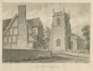 Cannock Church by John Chessell Buckler