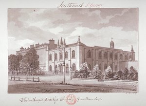 Chapel belonging to the Philanthropic Society Institution, London Road, Southwark, London by John Chessell Buckler