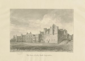 Dudley Castle - Court Yard by John Chessell Buckler