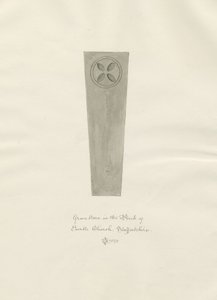 Enville Church - Gravestone by John Chessell Buckler