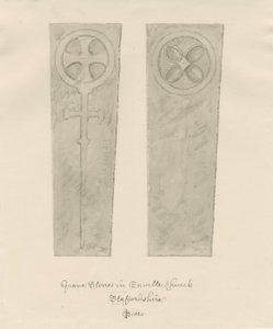 Enville Church - Gravestones by John Chessell Buckler