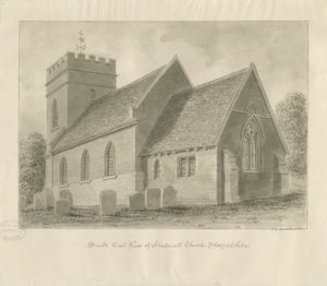 Fradswell Church by John Chessell Buckler