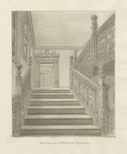 Interior of Blithfield Hall by John Chessell Buckler