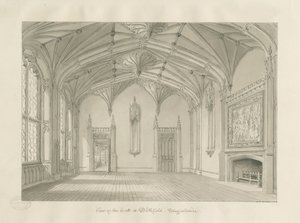 Interior of Blithfield Hall by John Chessell Buckler