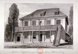 Jamaica House, Cherry Garden Street, Bermondsey, London, 1827 by John Chessell Buckler