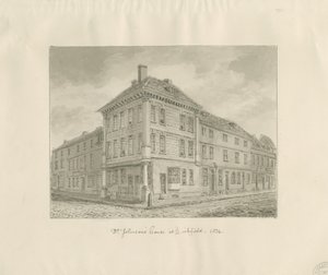 Lichfield - Birth-place of Dr. Johnson by John Chessell Buckler