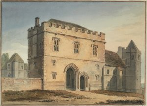 North View of the Great Gateway of the College at Maidstone, Kent