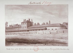North View of the Philanthropic Society Institution on London Road, Southwark, London, 1827