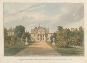Oxfordshire - Middleton Stoney House, 1827 by John Chessell Buckler