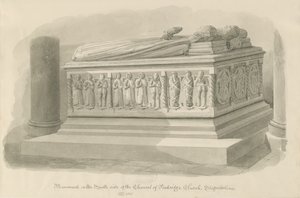 Penkridge Church - Tomb of Edward Littleton by John Chessell Buckler
