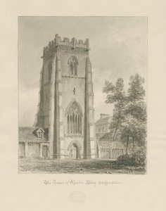 Ranton Abbey - The Tower by John Chessell Buckler