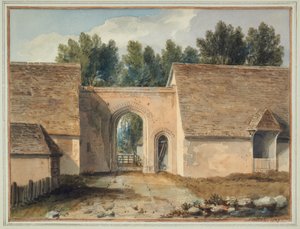 South Gateway of the College at Maidstone, Kent by John Chessell Buckler