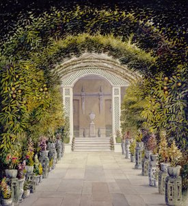 The Conservatory at Bromley Hill, Kent by John Chessell Buckler