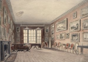 The Gallery at Browsholme, near Clitheroe, Yorkshire by John Chessell Buckler