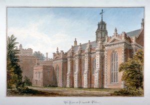 View of the hall at Lambeth Palace, London, 1831 by John Chessell Buckler