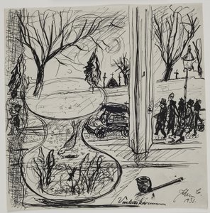 A Funeral Procession Passes by My Window by John Christensen