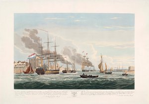 Dutch merchant ships leaving Portsmouth, June 2 by John Christian (after) Schetky