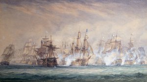 The Battle of the Saintes by John Christian Schetky