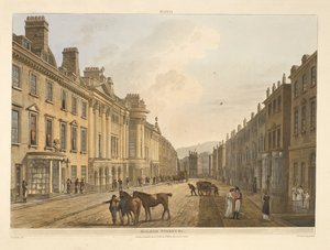 Milsom Street, Bath, illustrated by a series of views, from the drawings of J. C. Nattes; with descriptions to each plate. John Claude Nattes 1806 by John Claude Nattes