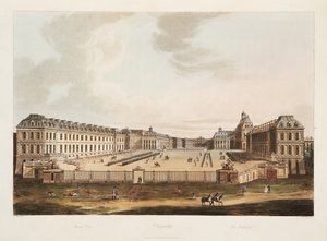 The Entrance, illustration from Versailles, Paris and Saint Denis by John Claude Nattes