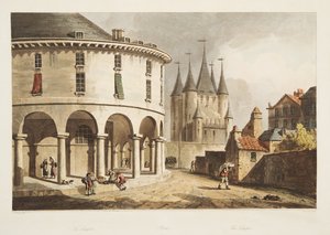 The Temple, illustration from Versailles, Paris and Saint Denis by John Claude Nattes