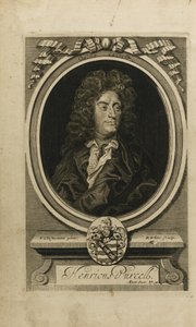 Portrait of the composer Henry Purcell, 1702
