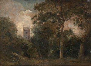 A Church in the Trees by John Constable