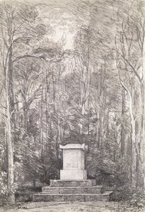 Cenotaph to Sir Joshua Reynolds at Coleorton Hall, Leicestershire, 1823 by John Constable