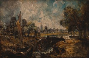 Dedham Lock by John Constable