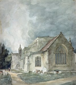 East Bergholt Church by John Constable