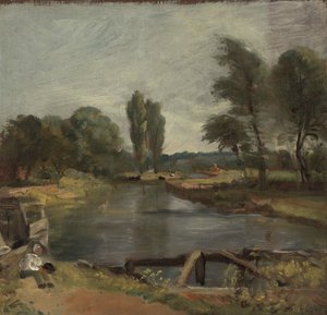 Flatford Lock by John Constable