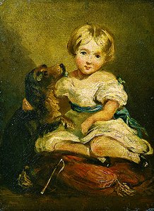 Girl with a dog