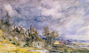 Hampstead Heath from near Well Walk by John Constable