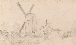 Landscape with Windmill by John Constable