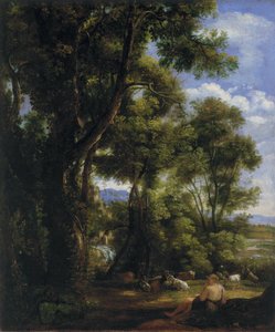 Landscape with Goatherd and Goats by John Constable