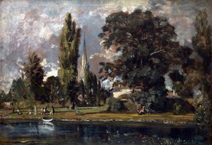 Salisbury Cathedral and Leadenhall from the River Avon, 1820 by John Constable