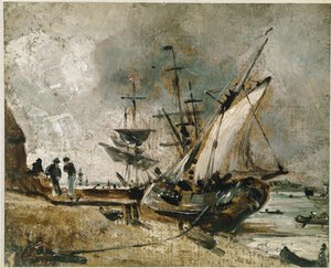 Shipping on the Orwell, near Ipswich by John Constable