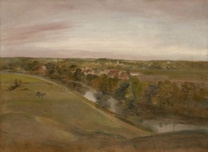 Stratford Saint Mary from the Coombs by John Constable