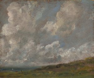 Study of Clouds over a Landscape by John Constable