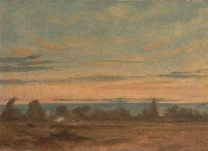 Summer - Evening Landscape, ca. 1825 by John Constable