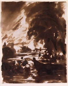 Trees and Stretch of Water on the Stour by John Constable