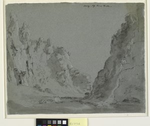 Valley Landscape. Dove Dale by John Constable