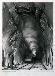 Interior of Box Tunnel by John Cooke Bourne