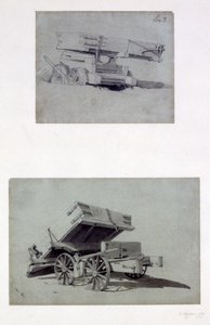 Two examples of contractors tipping wagons, 1830s